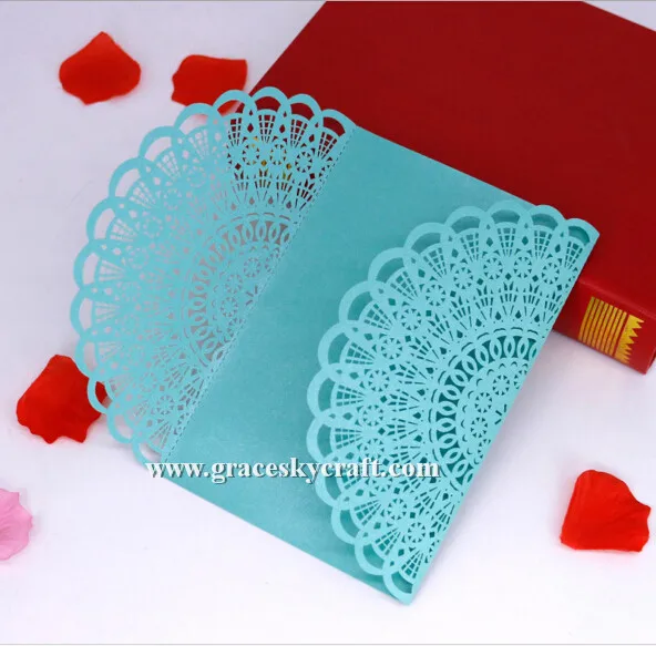 30 шт/лот Бесплатная доставка Лазерная резка Европейский стиль кружева сложенный