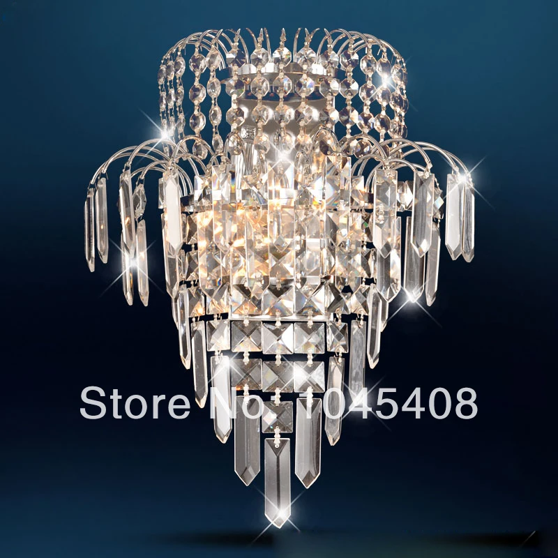 2 шт. led 3 Вт E14 Современный хрустальный настенный светильник Бра Настенные
