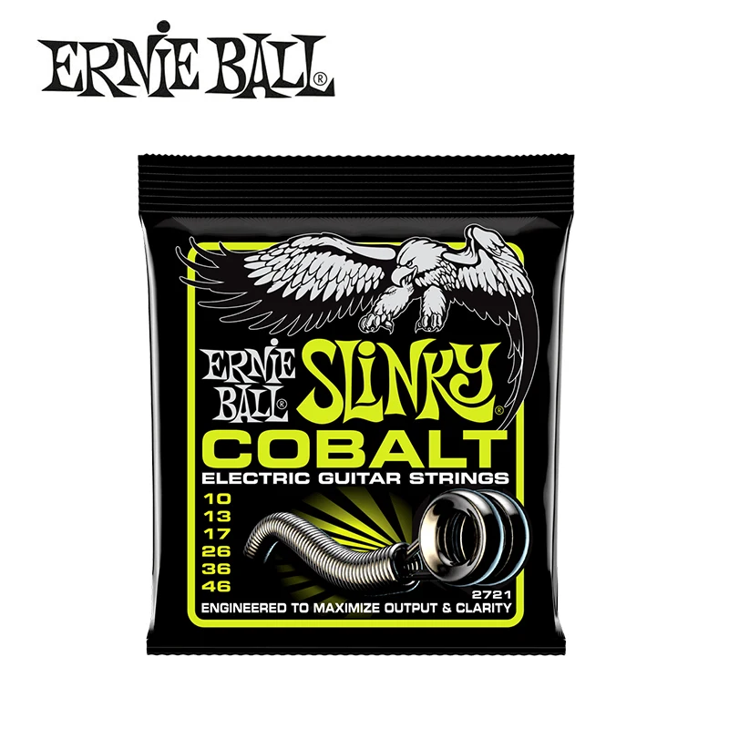 Оригинальные Струны для электрогитары Ernie Ball Slinky Cobalt высокое качество 2715 2720 2721 2722