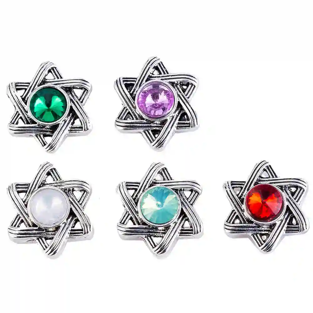 Новый розовый цветок металлические кнопки ювелирные изделия 18 мм подходит для