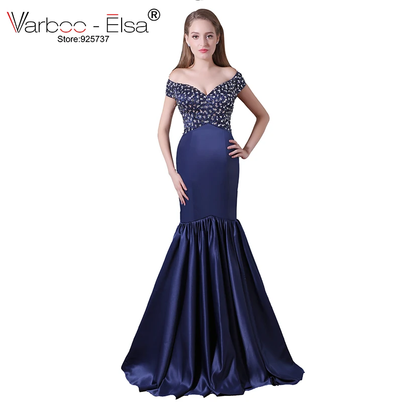 Женское атласное вечернее платье русалка с V образным вырезом|prom dresses|prom dresses longoff