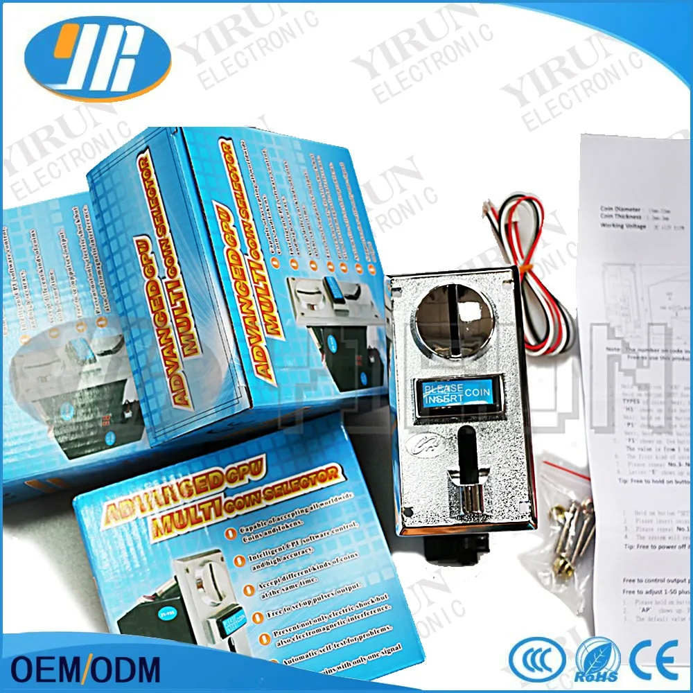 Прочная панель из цинкового сплава селектор монет приемника допускается 6 типов