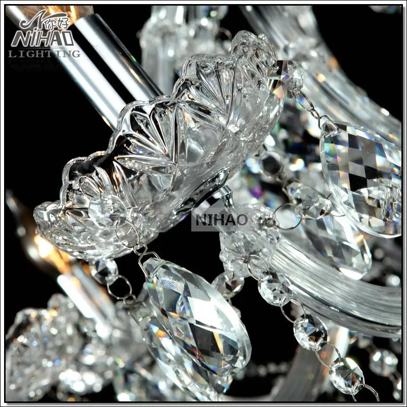 Hot selling Maria Theresa Clear White Crystal Chandelier Lamp Luster Cristal Pendelleuchte Light Fixture top quality 8 Lights | Лампы и