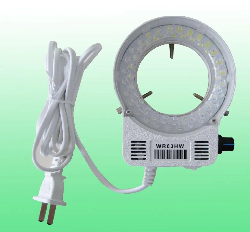 

Adjustable 6500K 144 LED Ring Light Illuminator Lamp For Industry Stereo Microscope Lens Camera Magnifier 110V-240V Adapter