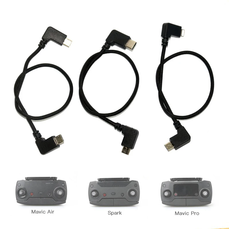 30 см OTG кабель для передачи данных для DJI Mavic Pro Air Spark Mavic 2 Zoom Drone IOS type-C Micro-USB адаптер провода разъем для планшетного телефона