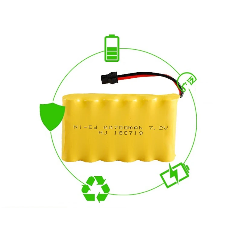 7,2 v 700mAh пульт дистанционного управления Controul автомобили лодка пистолет внедорожное транспортное средство освещение facility AA NiCd батареи для радиоуправляемых игрушек группа 7,2 v батарея