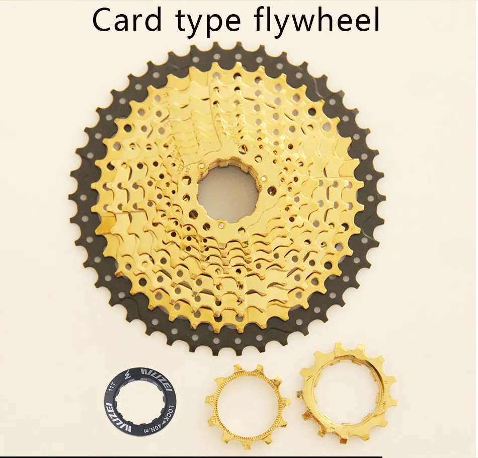 WUZEI 11 скоростей Freewheel MTB горный велосипед части кассеты Freewheel Золотой 11-42T для деталей XT M8000 SLX M7000 M9000 k7 NX GX