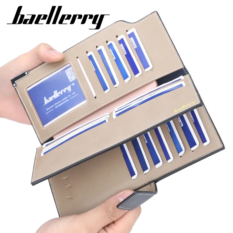 2019 бумажник для мужчин Baellerry длинная сумка карт многофункциональная папка