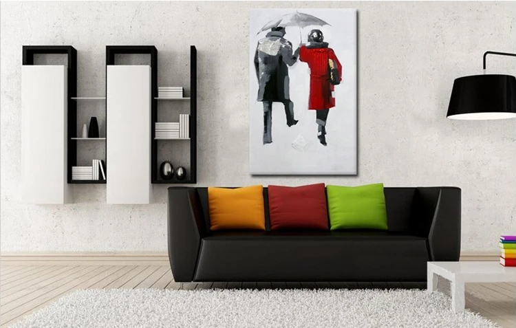 1 шт. абстрактная картина с зонтом для мужчин и женщин|pictures men|oil paintingpaintings on canvas |