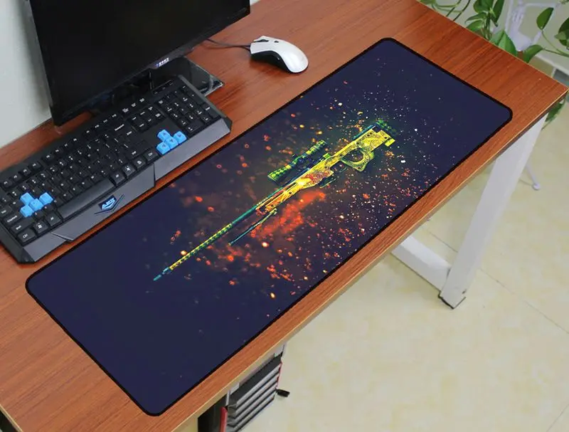 Cs go коврик для мыши 900x300 мм notbook компьютерная блокированная кромка csgo игровая padmouse