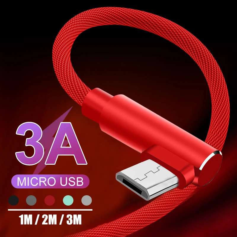 3а Быстрая зарядка Micro USB кабель Microusb зарядное устройство шнур для samsung Xiaomi Redmi Note 7 Pro Honor планшет Android, телефон кабель для передачи данных