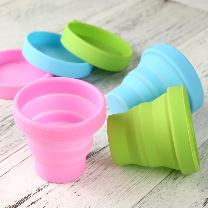 Цветная силиконовая маленькая выдвижная складная акварель для рисования пером