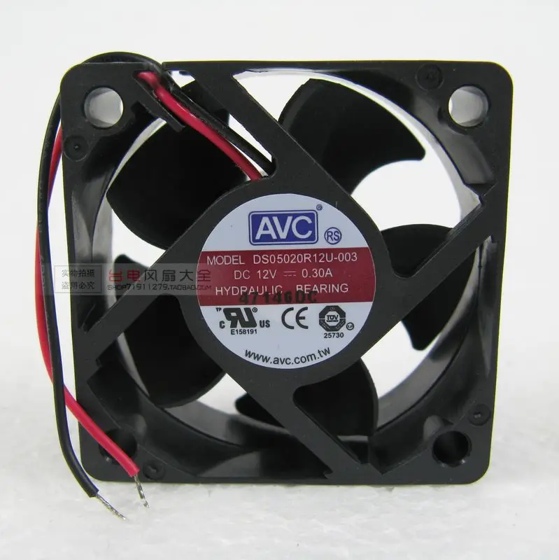 5020 5 см 12V 0.3A DC вентилятор охлаждения DS05020R12U-003