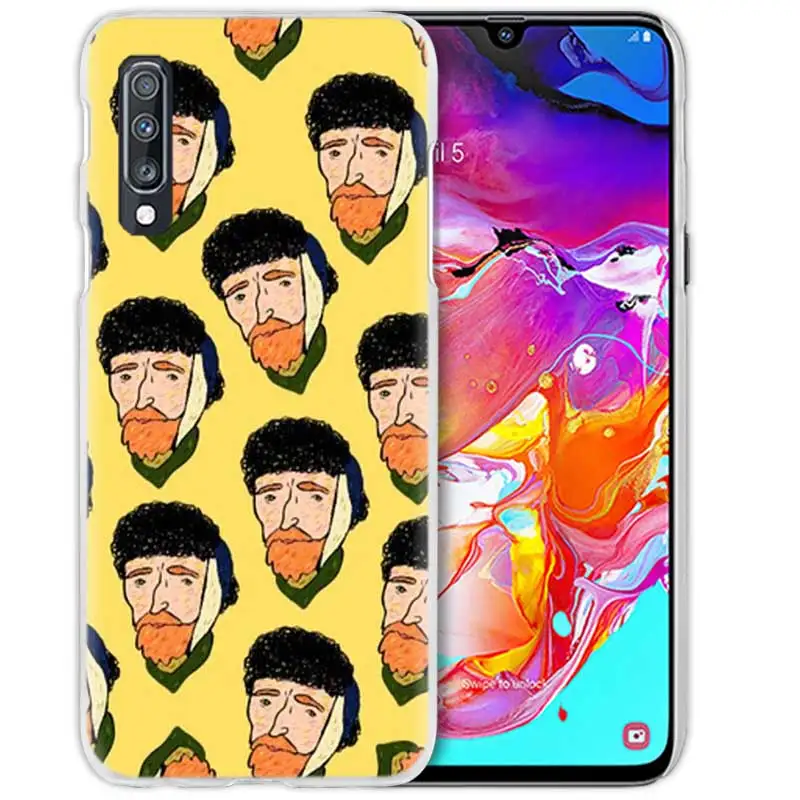 08 Ван Гог небо чехол для samsung Galaxy A50 A70 A80 A20e A60 A40 A30 A20 A10 A8 A6 плюс A9 A7 жесткий поликарбонатный люксовый чехол для телефона с бумажником и крышка - Цвет: 08