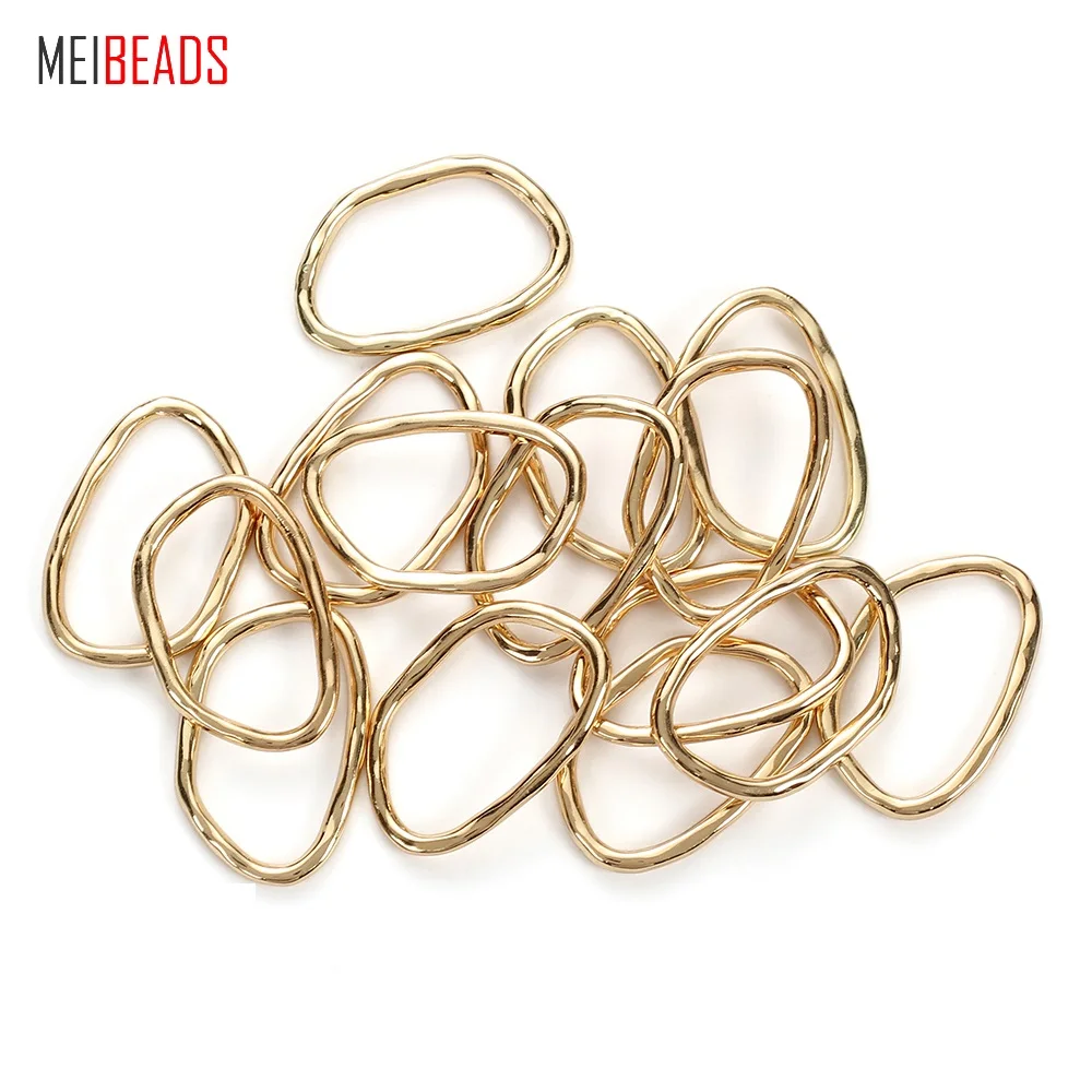 Винтажная оправа MEIBEADS для браслета и ожерелий серьги из сплава золота аксессуары