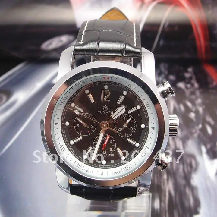 Men's Free Shipping wholesale Top Quality leather strap Analog Mechanical Watch men wrist watches MW13 | Наручные часы