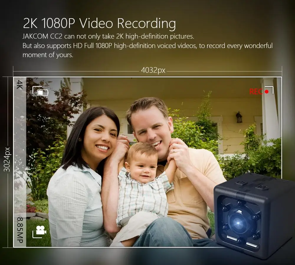 JAKCOM CC2 Smart Compact Camera Hot sale in as camera andoer camara espia 4k camcorder