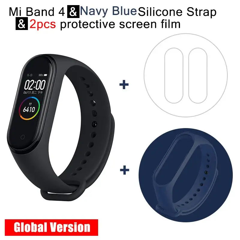 8 Xiao mi Band 4 Smart Band AMOLED сенсорный экран фитнес-трекер пульсометр монотор mi Band 4 глобальная версия шагомер - Цвет: 8