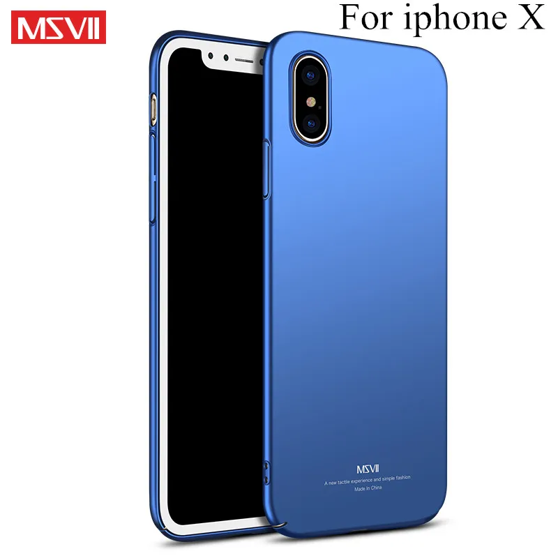 Msvii для iPhone X чехол 5 5S SE Роскошный Тонкий Жесткий ПК apple 7 plus 10 6 6S 8 Plus чехлы