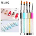 ROSALIND Gel polish nail Brush For Manicure tool Set 3D Pen Gel Acrylic Brushes Liner Nails Accessoires decoration Brushes