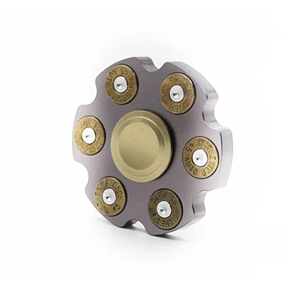 Revolver Spinner Металлическая Шестерня револьвер ручной палец Спиннер волчок новинка игрушки Gryo - Цвет: Revolver Spinner
