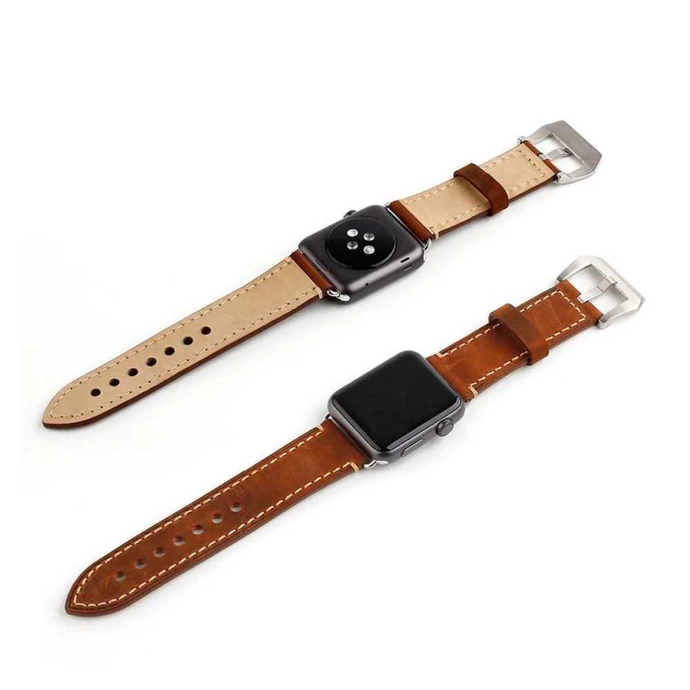 Ремешок для apple watch ремешок 42 мм/38 мм кожаный часов браслет iwatch серии 3/2/1