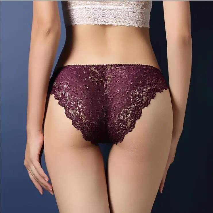 purple Xgravity женское сексуальное нижнее белье, кружевные сексуальные стринги с вырезами, женские шорты с низкой талией, сексуальные короткие штаны A064 - Цвет: purple