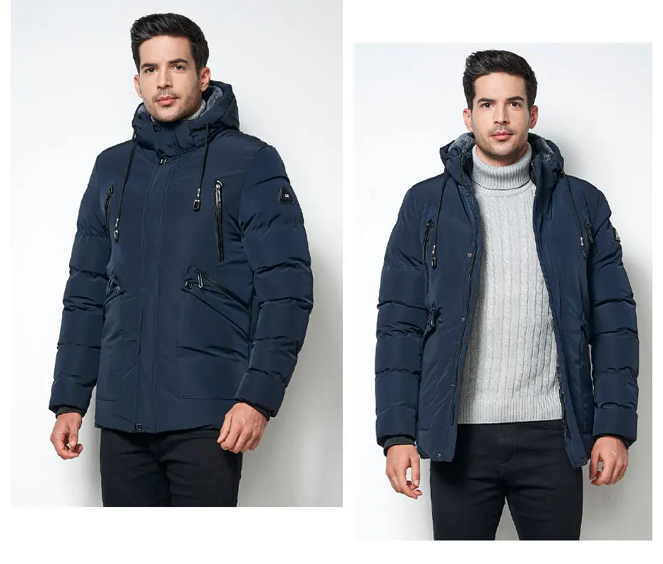 5XL мужская зимняя брендовая одежда с капюшоном, флисовая куртка, парка, теплое пальто, мужская деловая Повседневная Толстая термо-куртка, Мужская парка