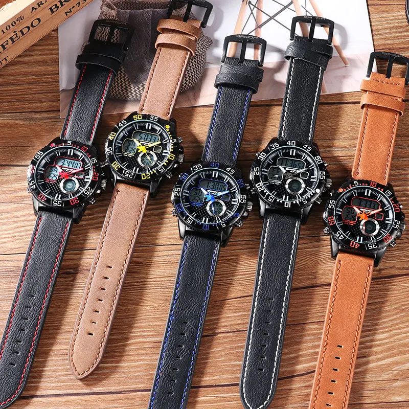 

SANDA Mens Sports Watches Men Famous Brand Luxury Military Army Watch Digital LED Electronic Waterproof Male Wristwatches 771