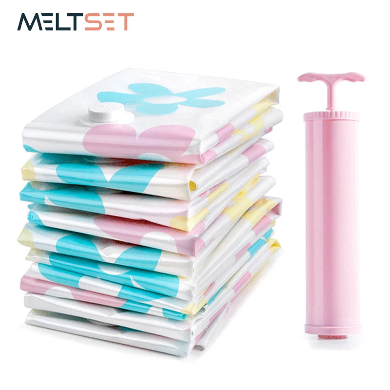 11 шт./компл. вакуумные пакеты для хранения одежды сумка Органайзер шкафа