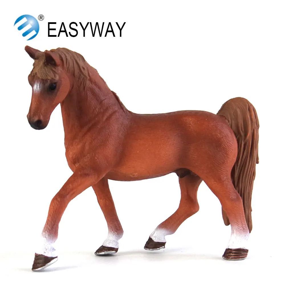 Пластиковая лошадка EASYWAY модель ранчо животные ферма луга игрушки для детей
