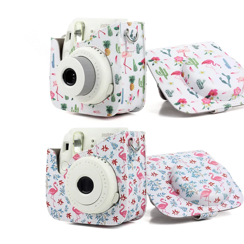 

New 5 Colors Fujifilm Instax Mini 9 Instant Photo Film Camera Kit Set with PU Carrying Case Shoulder Strap, Use Instax Mini Film