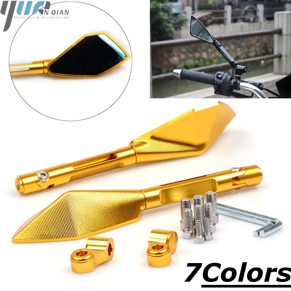Мотоциклетные зеркала Moto заднего вида для Kawasaki NINJA 300 250 650R ER6N er6f z800 z1000 ZX10R Z1000SX z250