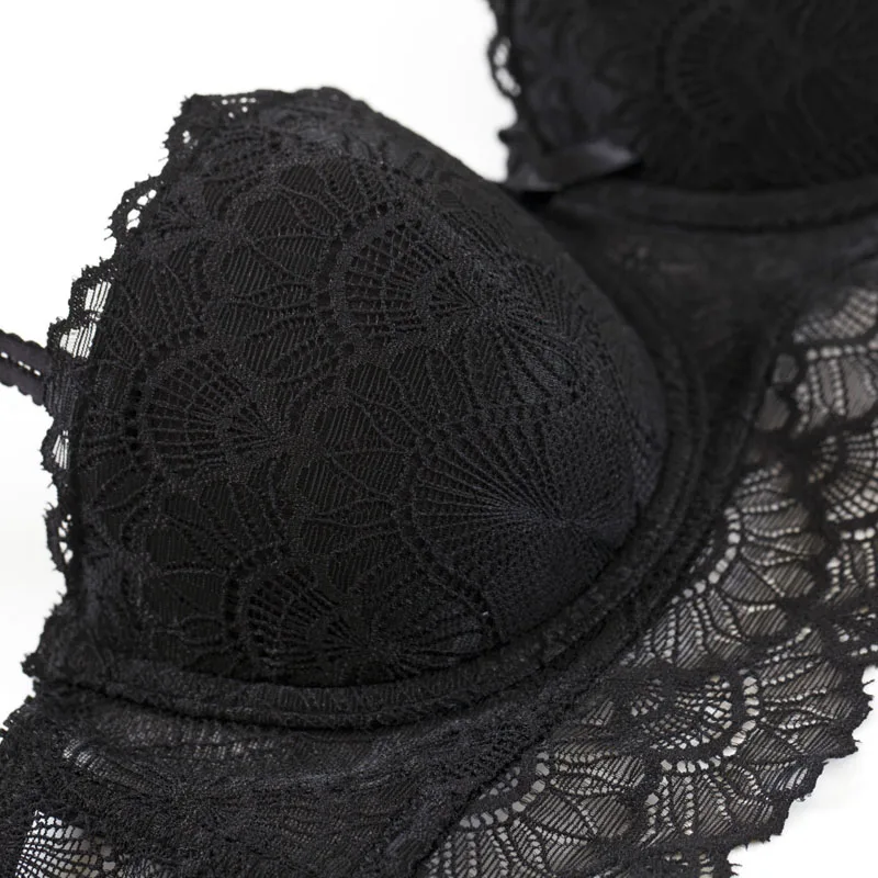 Женский кружевной комплект нижнего белья с чашками пуш ап и ап|cup lingerie|half cup lingeriebra