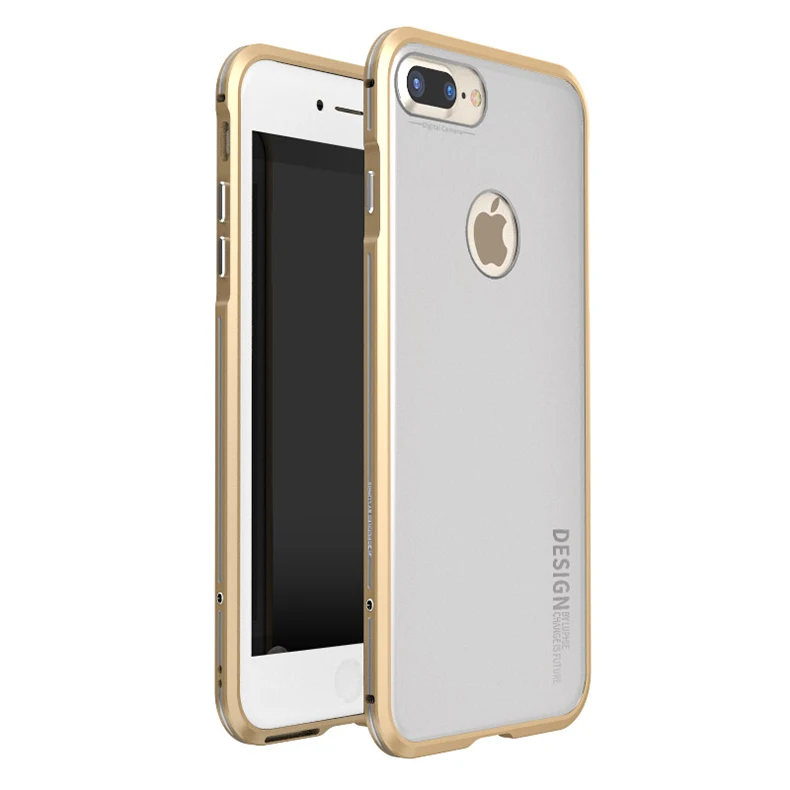 LUPHIE чехол для iPhone 8 Plus чехол Роскошный тонкий металлический алюминиевый каркас жесткий пластиковый защитный чехол для телефона iPhone 8 задняя крышка