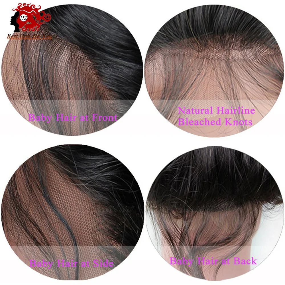 Новый Приход Девы Перуанской Бесклеевой Человеческие Волосы Full Lace Парики с