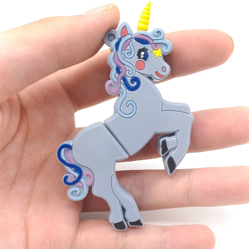 USB флеш накопитель с мультяшным единорогом карта памяти милые подарки память USB2.0