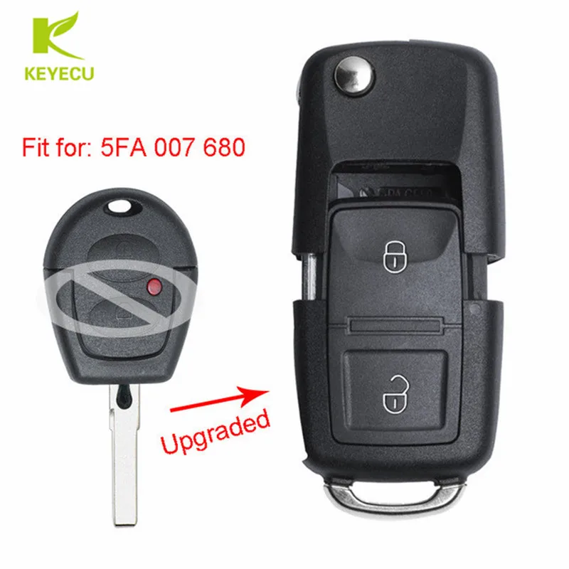 Обновленная флип карта KEYECU 433 МГц ID48 для Volkswagen Bora Polo Golf Passat Lupo P/N: 5FA 007 680|lupo volkswagen|fob