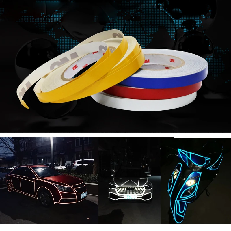 1 комплект см * 45 м наклейки для автомобиля светоотражающая лента обода