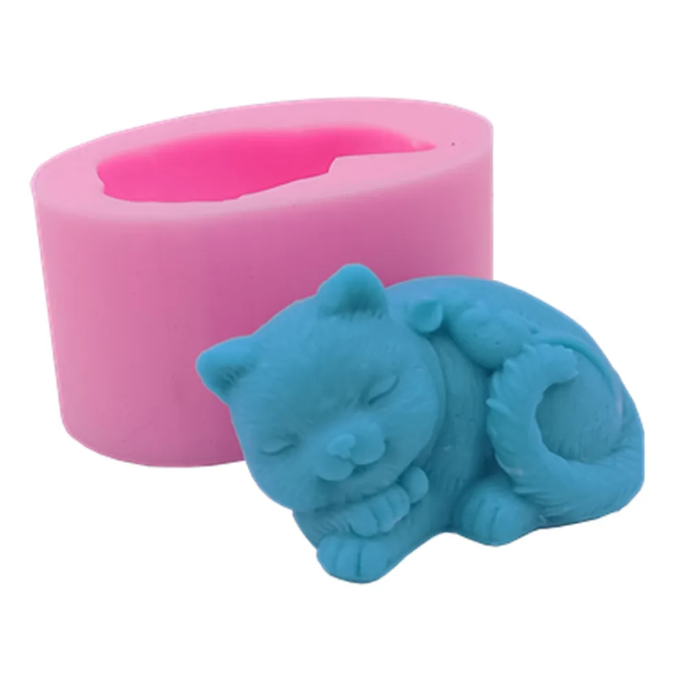 Силиконовая форма для мыла в виде кошки силиконовые формы шоколада торта сделай