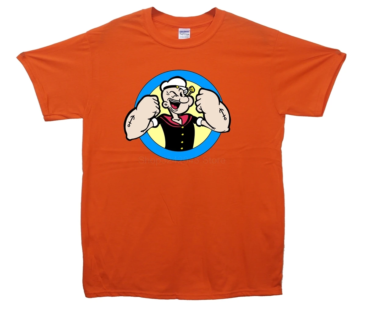 Футболка Popeye Летняя мужская футболка с коротким рукавом|Мужские футболки| |