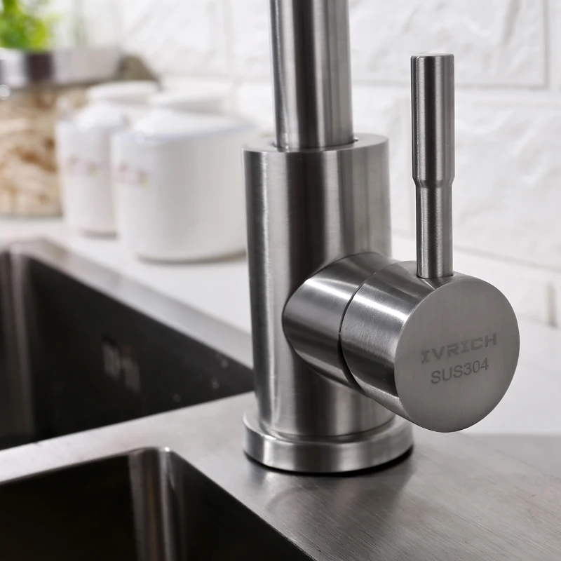 IVRICH смеситель для кухни Гусенек горячая холодная Кухня смесители выполните SUS304