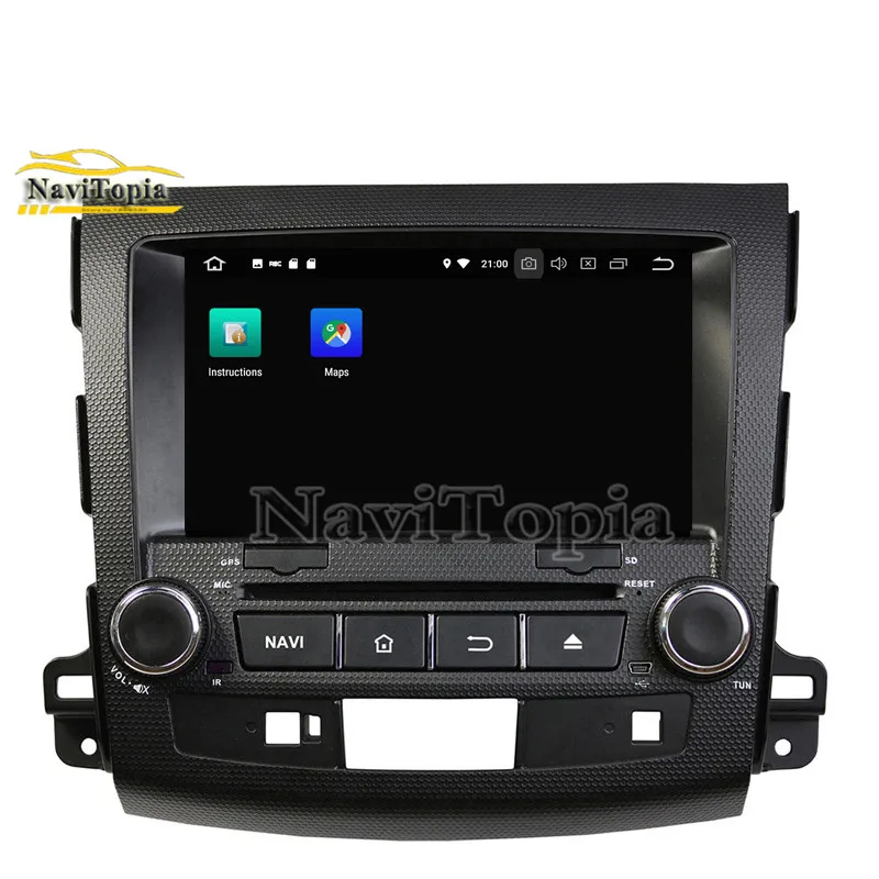 Navitopia четырехядерный 4G + 64G 8 дюймов чистый Android 9 0 автомобильный dvd-плеер для Mitsubishi