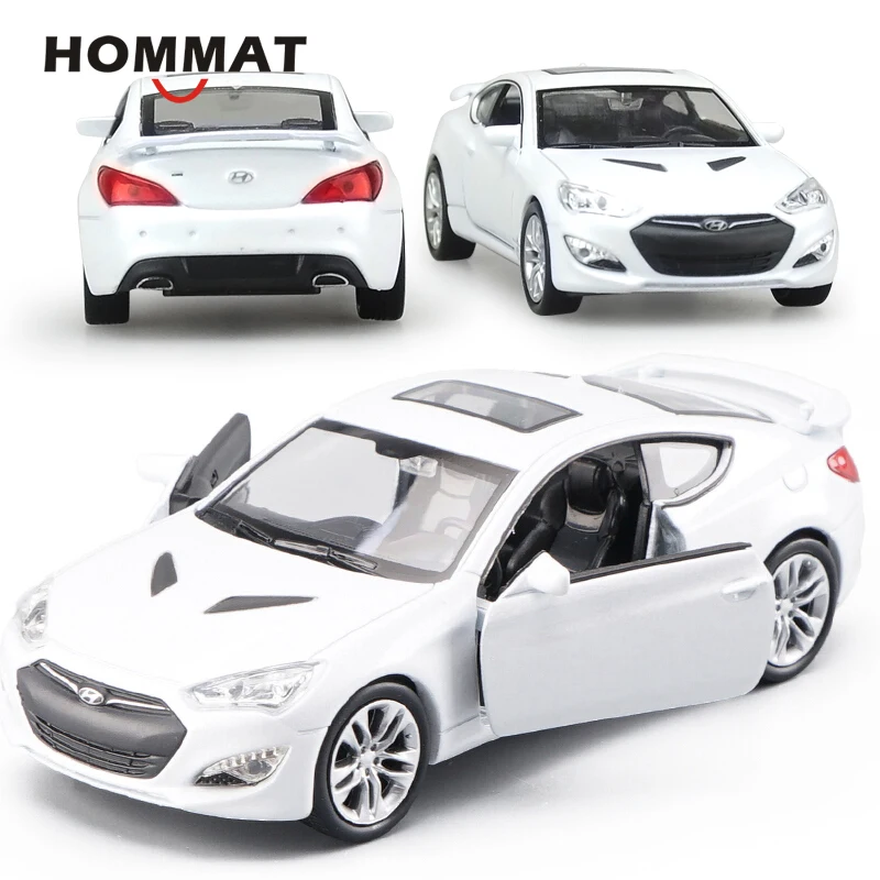 HOMMAT моделирования 1:36 Масштаб hyundai Genesis II купе модель автомобиля сплав литье под