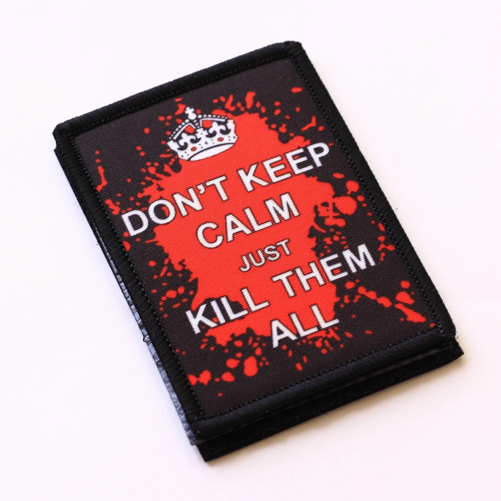 TSNK любителей военной патч армия тактический Boost морали значок &quotне KEEP CALM&quot