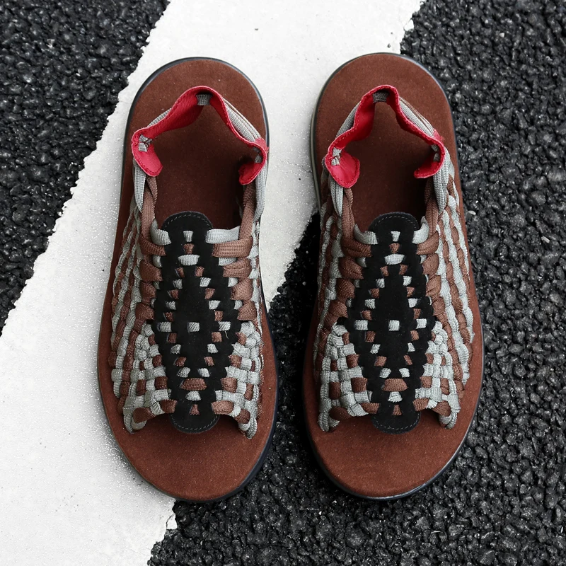 Летние сандалии Мужская обувь Качественные удобные мужские Модный дизайн