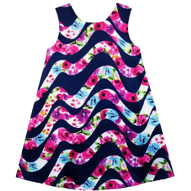 Sunny Fashion платья для девочек платье Малышка Спать в Цветок Шаблон Бабочка красный