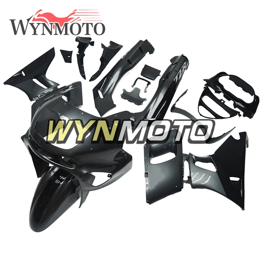 Полностью черно серые обтекатели ABS для Kawasaki ZZR 400 ZZR400 1993 2007 мотоциклетные