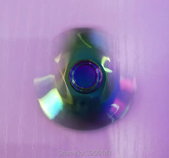 Ручной Спиннер красочный алмазный Fingertip гироскоп для СДВГ антистресс Tri-Spinner EDC игрушка Спиннер подарочная коробка