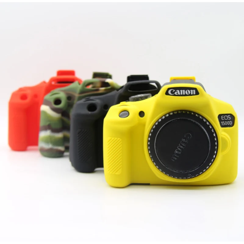 Силиконовый чехол для камеры сумка Canon EOS 1500D 1300D 2000D Rebel T6 T7 Kiss X80 X90 резиновый